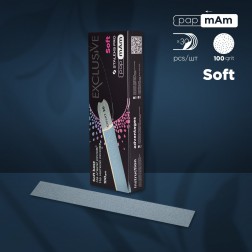Straight Nail File Soft Base 100 grit 30 pcs papmAm...