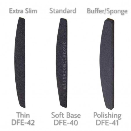 Refill pads for crescent nail file soft based Staleks Pro Expert 40, 240 grit ( 30pcs)