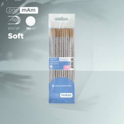 Disposable files papmAm (soft base) on a wooden base...