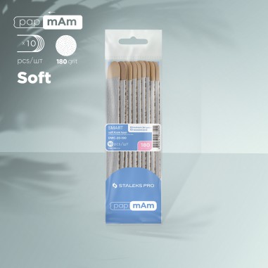 Disposable files papmAm (soft base) on a wooden...