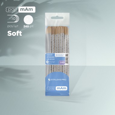 Disposable files papmAm (soft base) on a wooden...
