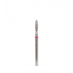 Flame Tornado Cuticle Bit 2.1 mm Red Drill Bit