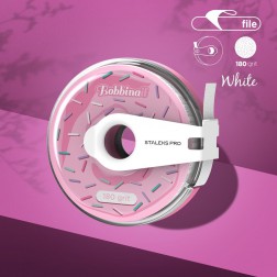White disposable abrasive tape EXPERT in a plastic case...