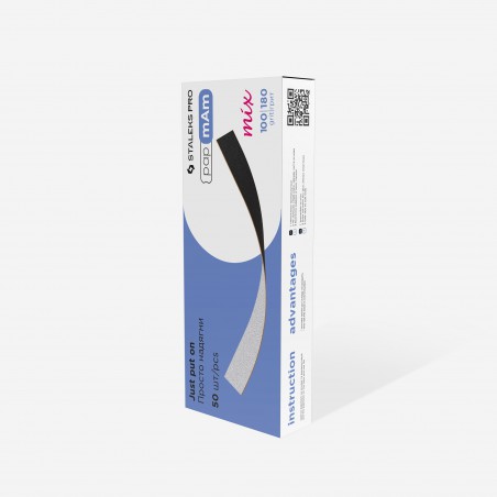 Disposable double-sided files papmAm Mix EXPERT 100/180 grit (50 pcs)