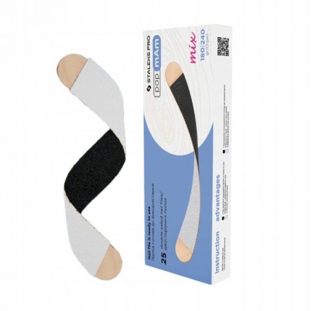 Disposable double-sided files papmAm Mix EXPERT on a wooden base 100/180 grit (25 pcs)