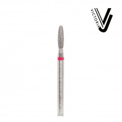 Flame Safety  Cuticle Bit 2.1mm Red