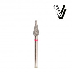 Pear 4.0 mm Red Cuticle Bit