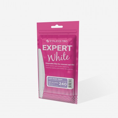 Disposable white files for crescent nail file...