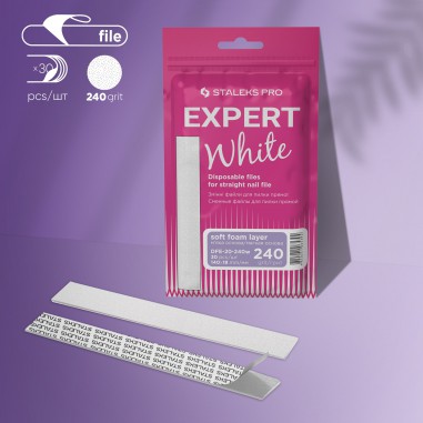 White disposable files for straight nail file...