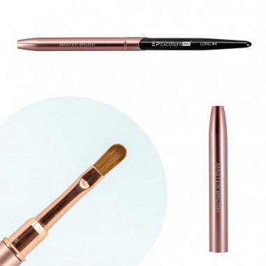 Gel Brush 4 Long Oval Pink & Black Excellent Pro