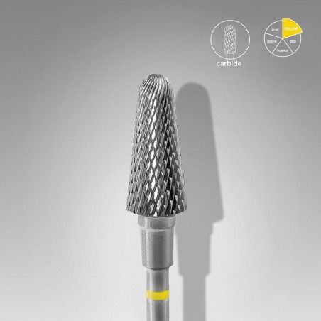 Frustum Yellow 6 mm/14 mm Carbide drill bit STALEKS