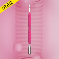 Rounded Wide and Nail Cleaner Pusher with Silicone Handle...