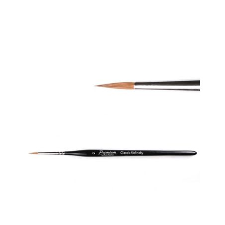 Nail Art 2 Kolinsky Brush Premium by Euro Fashion