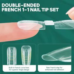 Refill French Square Coffin Dual Forms 60pcs Victoria J 2