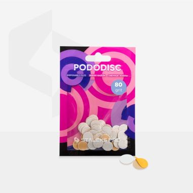 Refill Pads Pedicure Disc 80 grit XS 10mm 50 pc...