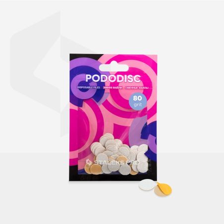Refill Pads Pedicure Disc 80 grit XS 10mm 50 pc Staleks Pro