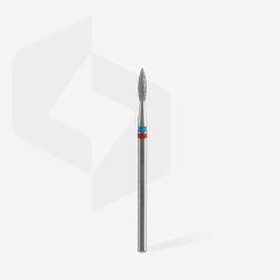 Flame Pointed DOU Red Blue 2.1 mm/8 mm Diamond drill bit... 2