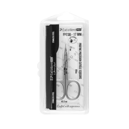 Left-Handed Cuticle Scissors 17mm ProFine Precision Excellent Pro