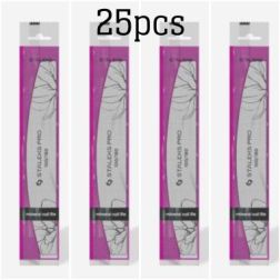 Safety Half Moon Nail File 150/180 grit 25pcs EXPERT 40...