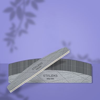 Half Moon Nail File 180/180 grit 25 pcs SMART...