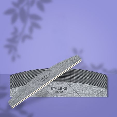 Half Moon Nail File 180/180 grit 25 pcs SMART 40 Staleks Pro